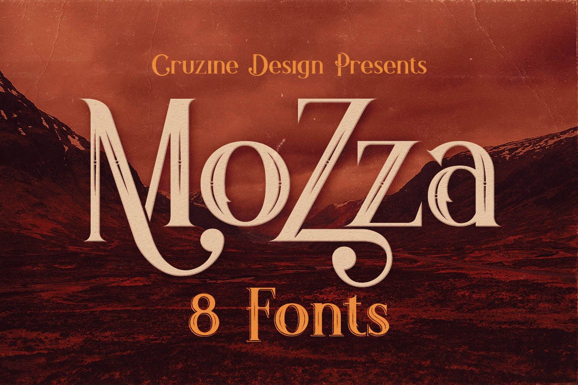 Font Chữ Đẹp 468 Mozza Typeface