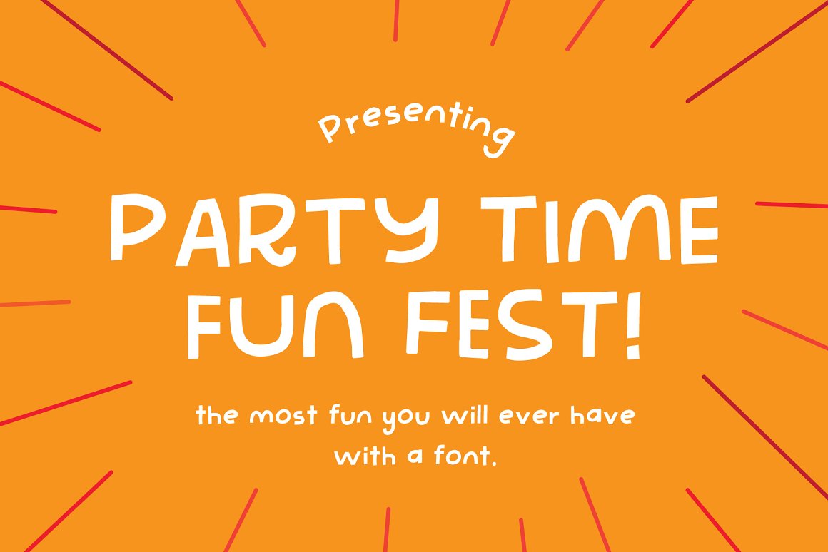 Font Chữ Đẹp 490 Party Time Fun Fest