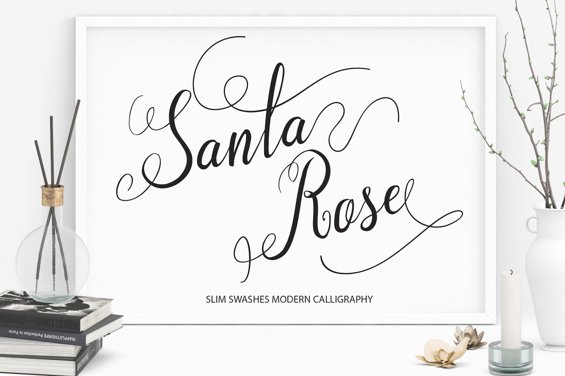 Font Chữ Đẹp 525 Santa Rose