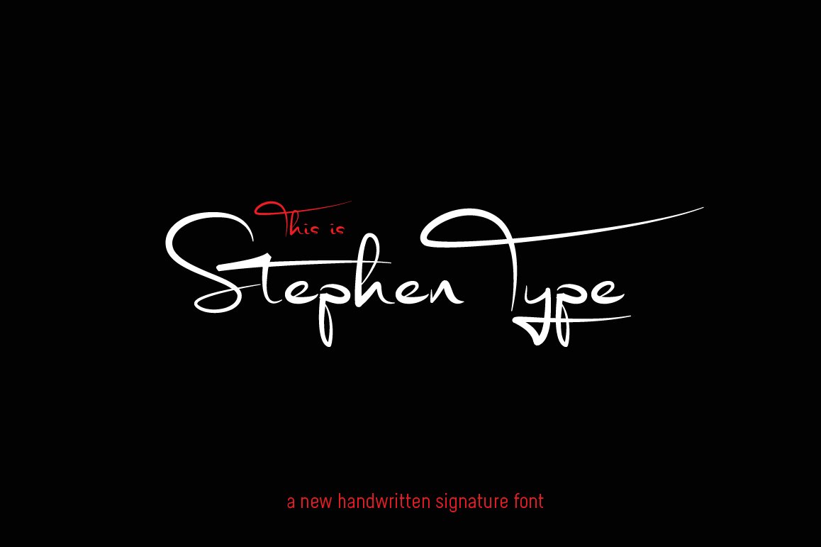 Font Chữ Đẹp 554 STEPHEN TYPE