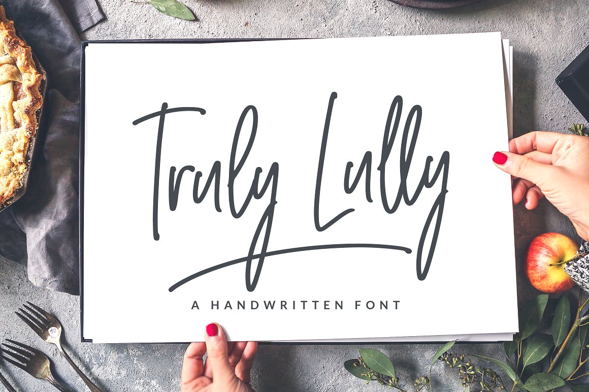 Font Chữ Đẹp 573 Truly Lully Handwritten