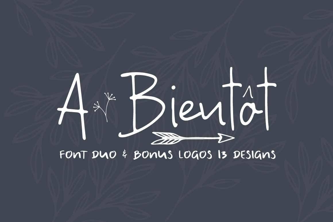 Font Chữ Đẹp 335 A Bientot