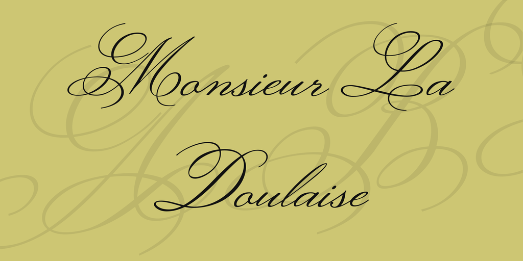 Font Chữ Đẹp 614 Monsieur La Doulaise