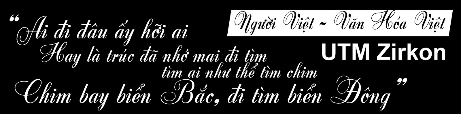 Font Chữ Đẹp 579 UTM Zirkon