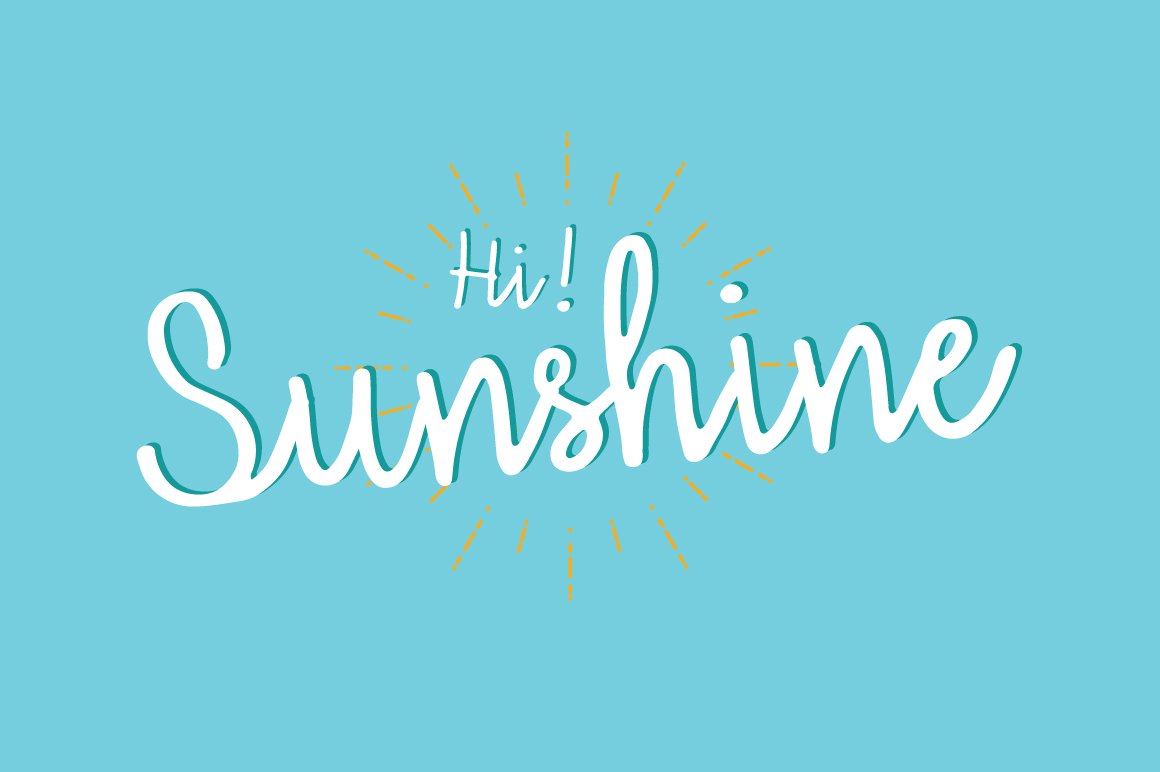 Font Chữ Đẹp 369 Hi Sunshine