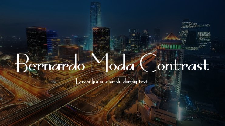 Font Chữ Đẹp 701 Bernardo Moda contrast