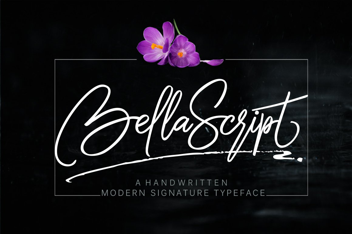 Font Chữ Đẹp 708 bella script + swash