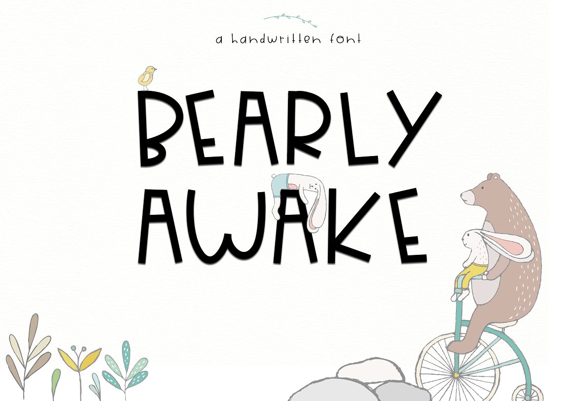 Font Chữ Đẹp 713 Bearly Awake