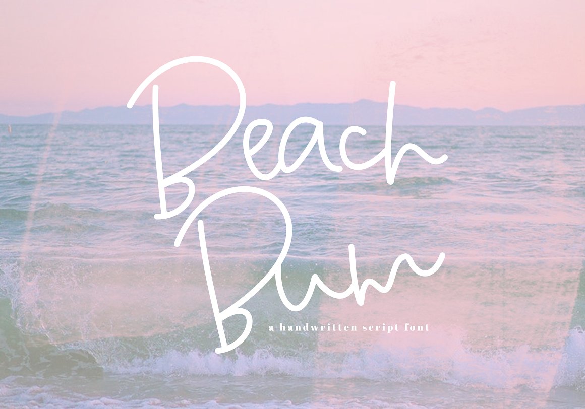 Font Chữ Đẹp 714 Beach Bum