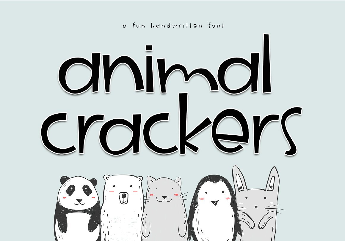 Font Chữ Đẹp 739 Animal Crackers