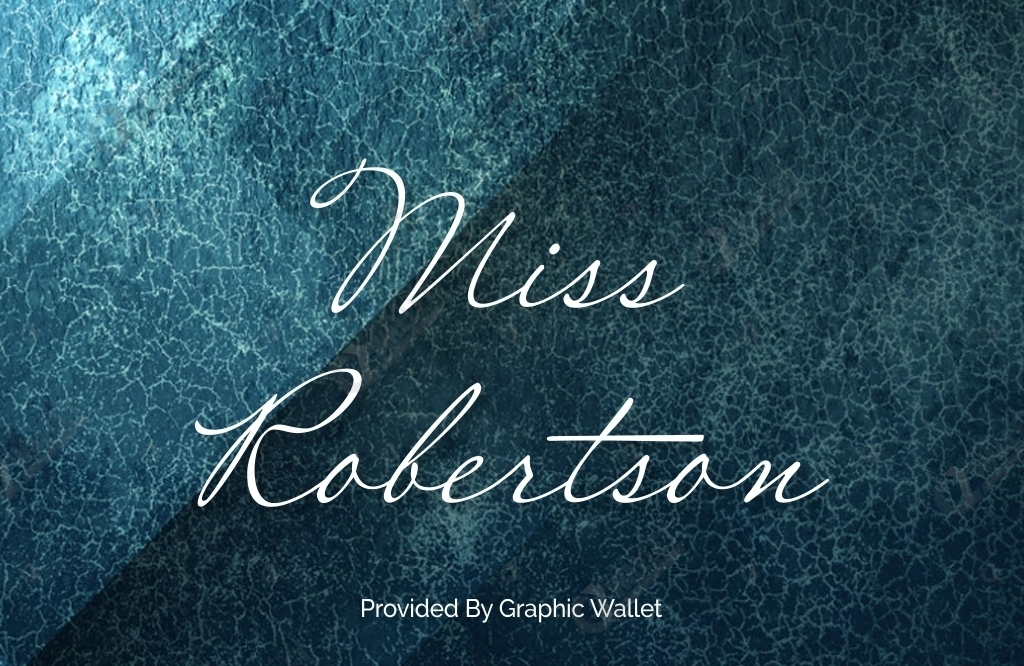 Font Chữ Đẹp 778 Miss Robertson