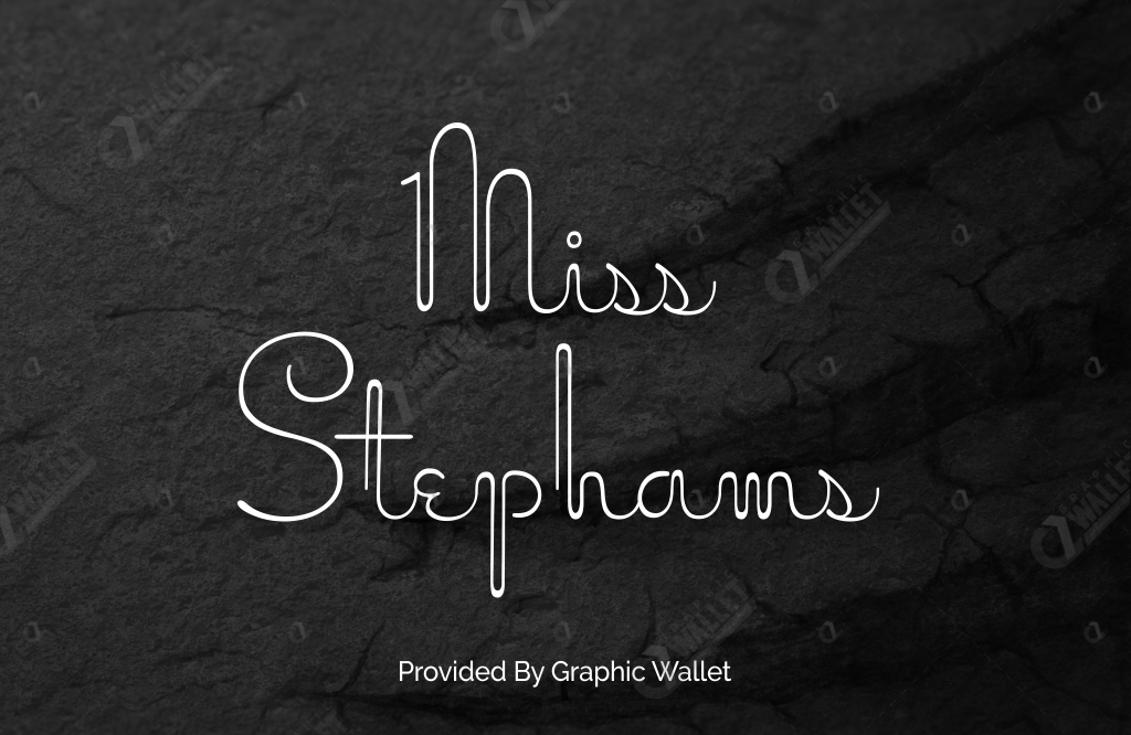 Font Chữ Đẹp 780 Miss Stephams