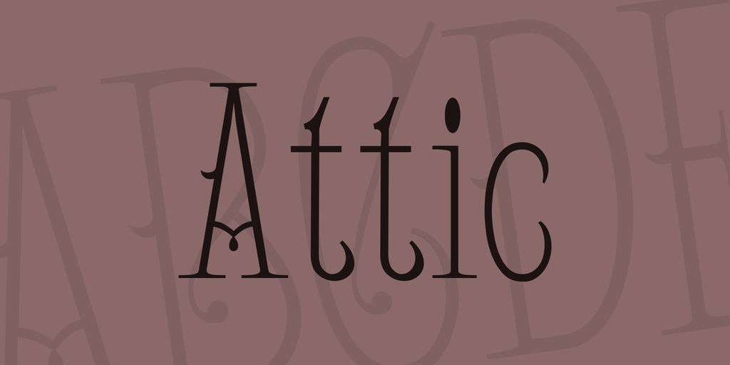 Font Chữ Đẹp 726 Attic