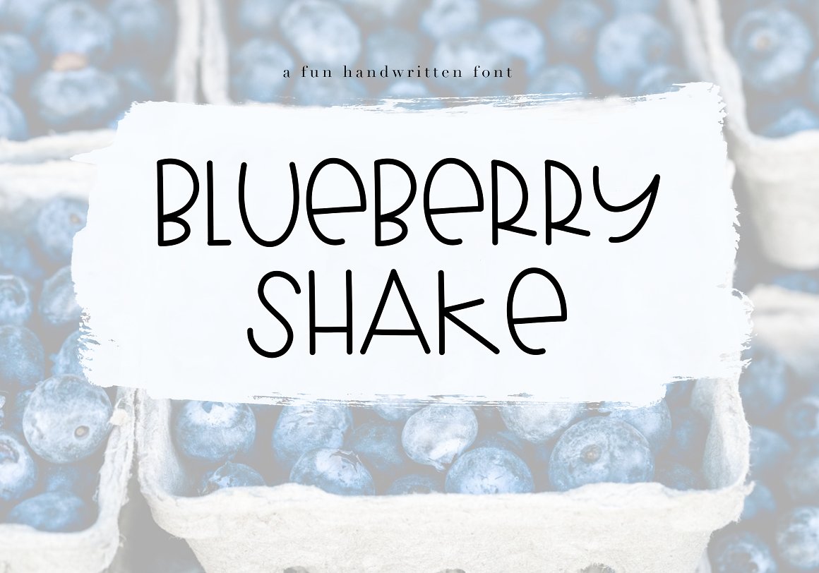 Font Chữ Đẹp 394 KA Blueberry Shake