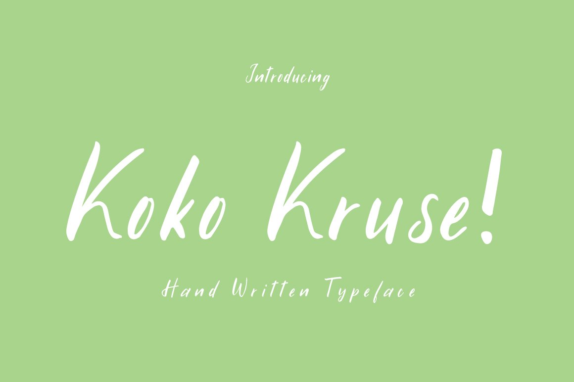 Font Chữ Đẹp 402 Kokokruse