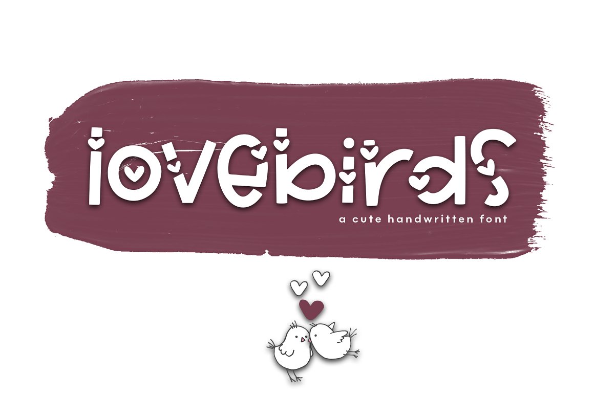 Font Chữ Đẹp 416 lovebirds