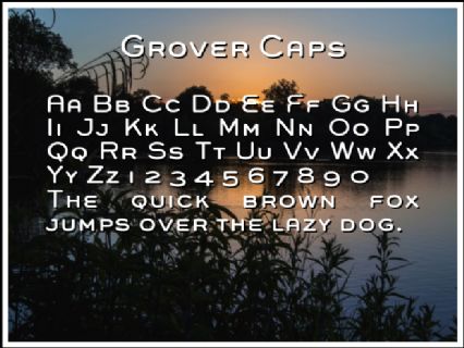 Font Chữ Đẹp 807 Grover Caps