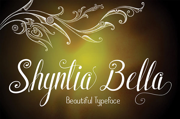 Font Chữ Đẹp 532 Shintia Bella