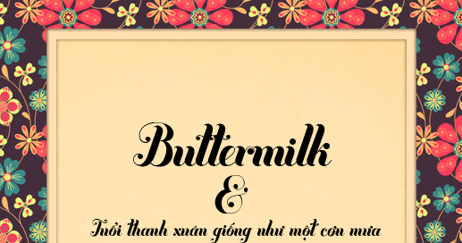 Font Chữ Đẹp 836 HLT ButterMilk