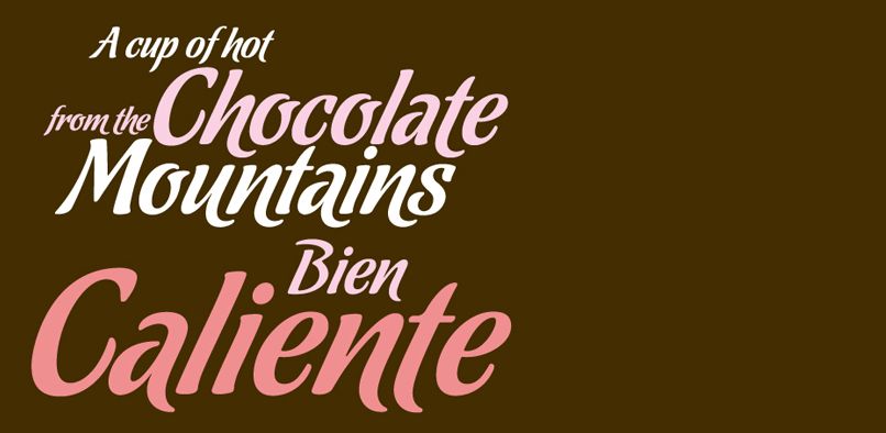 Font Chữ Đẹp 655 Chocolate Caliente