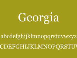 Tải Font Georgia - Kho Tài Nguyên Đồ Họa Photoshop