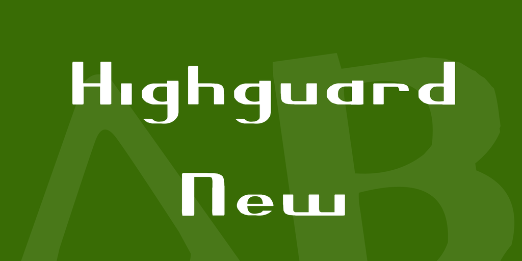 Font Chữ Đẹp 824 Highguard New