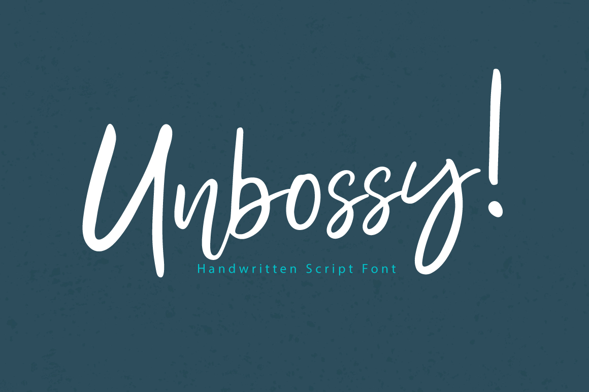 Font Chữ Đẹp 577 Unbossy