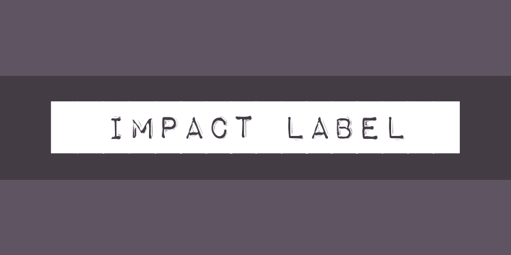 Font Chữ Đẹp 862 Impact Label Reversed