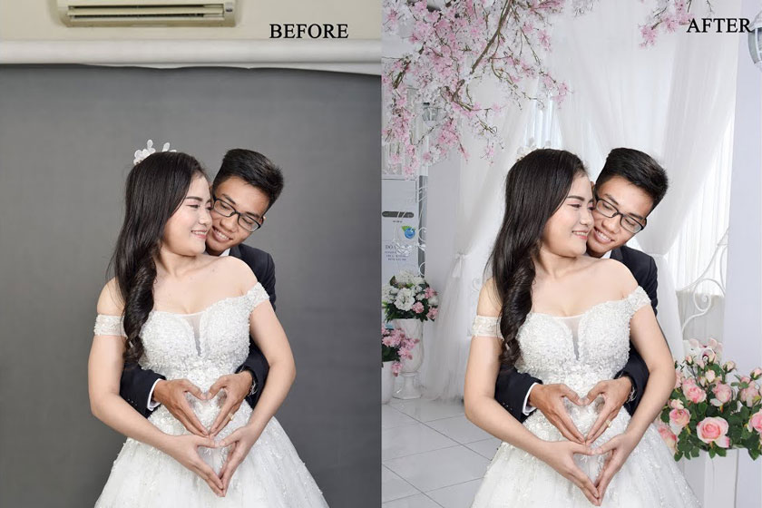 SHARE] 4 bước thay phông nền ảnh cưới bằng Photoshop đơn giản