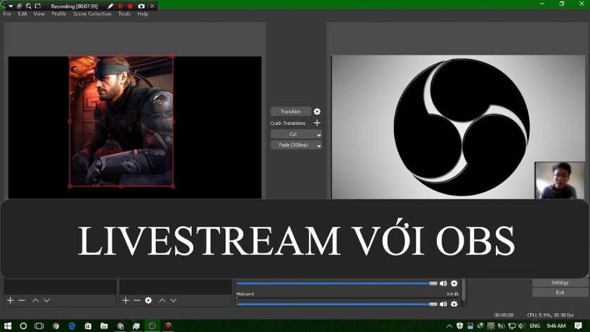 livestream với obs studio