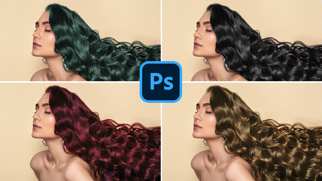 Cách thay đổi màu tóc trong Photoshop