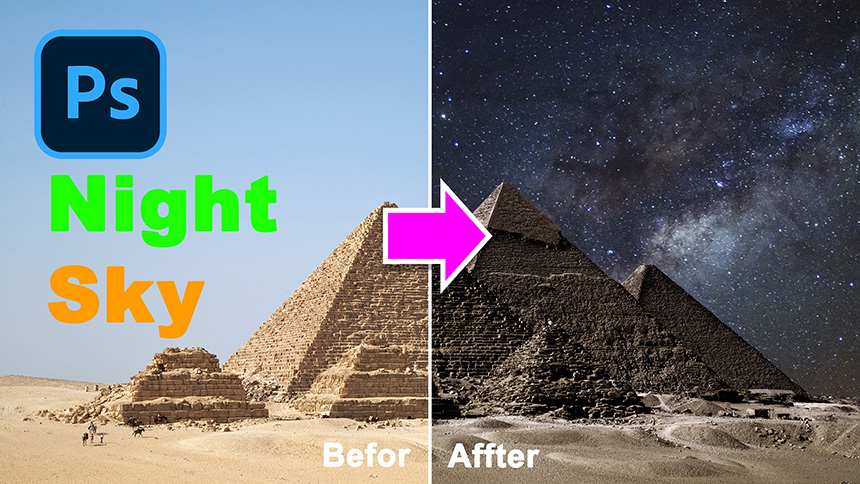 Hướng dẫn tạo bầu trời đêm trong Photoshop
