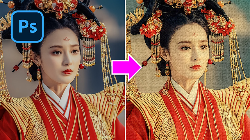 Cách tạo hiệu ứng ảnh in trên giấy trong Photoshop